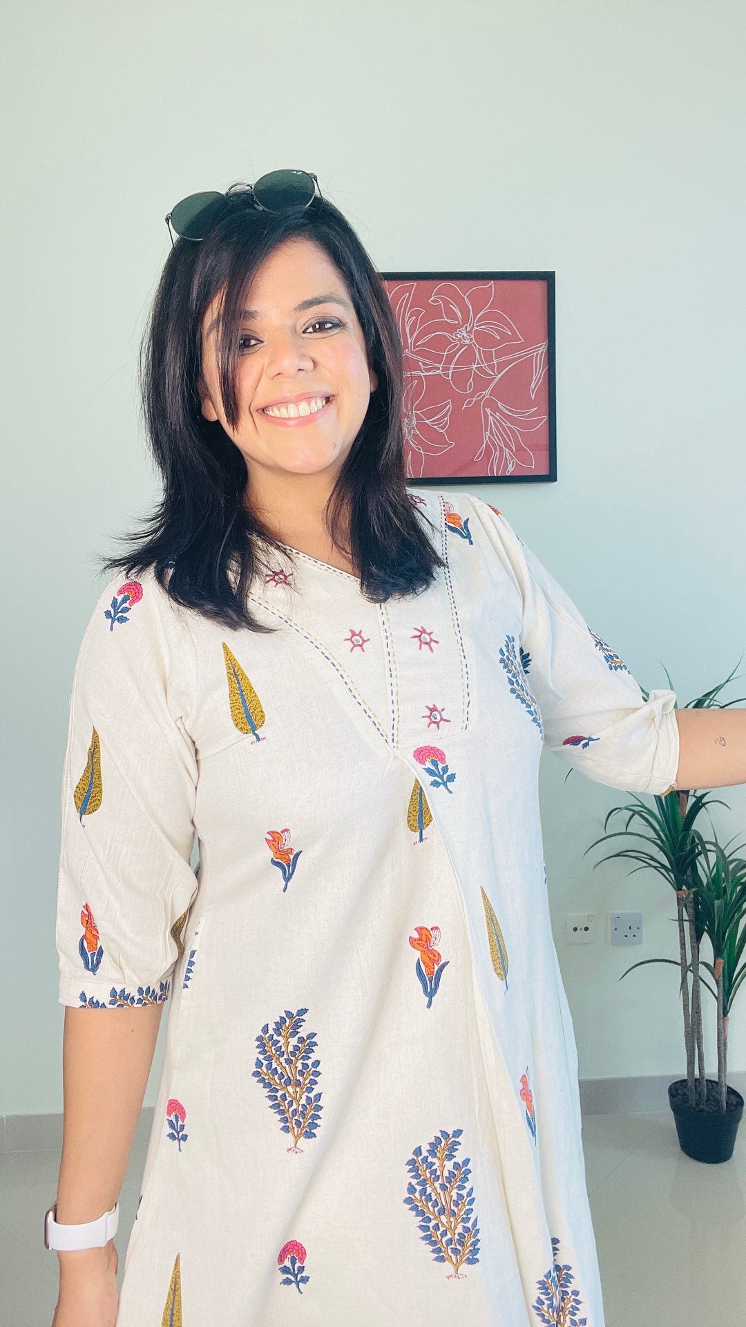 Linen Printed Co-ord Set