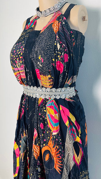 Indo Western Designer Black Gown