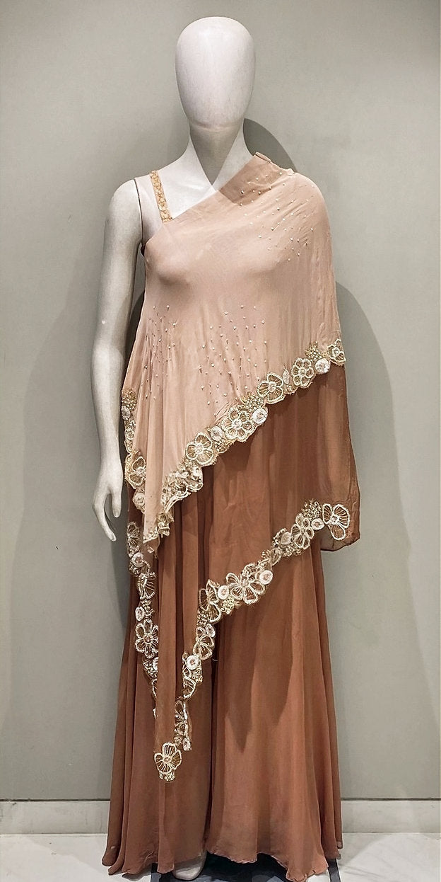 Handwork Georgette Designer Indo-Western Palazzo Co-ord Dress