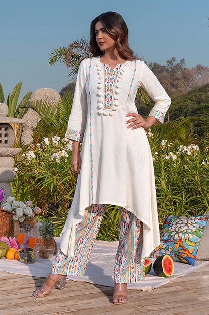 JLT Jaana -Summer Flowy Co-ord Set With Printed Pants