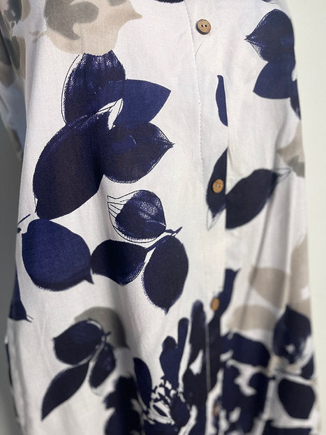 Printed Collar Kurta Palazzo Office Wear Co-ord Set