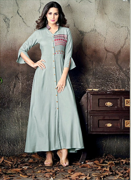 Fusion A-Line Button Dress