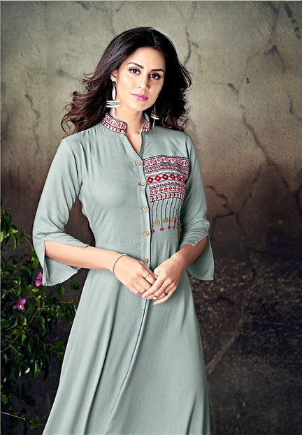 Fusion A-Line Button Dress