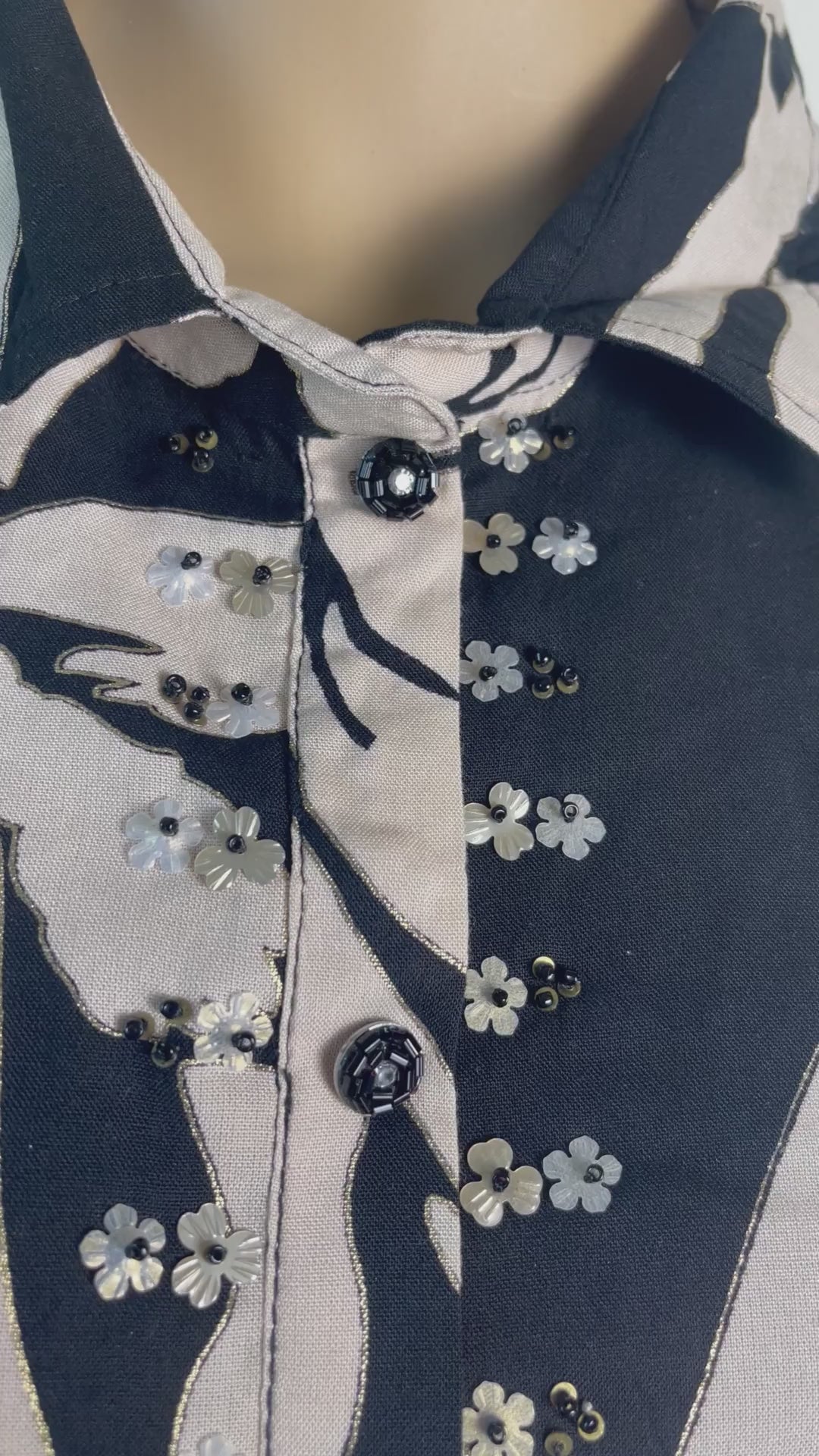 Black & Beige Summer Printed Co-ord Set