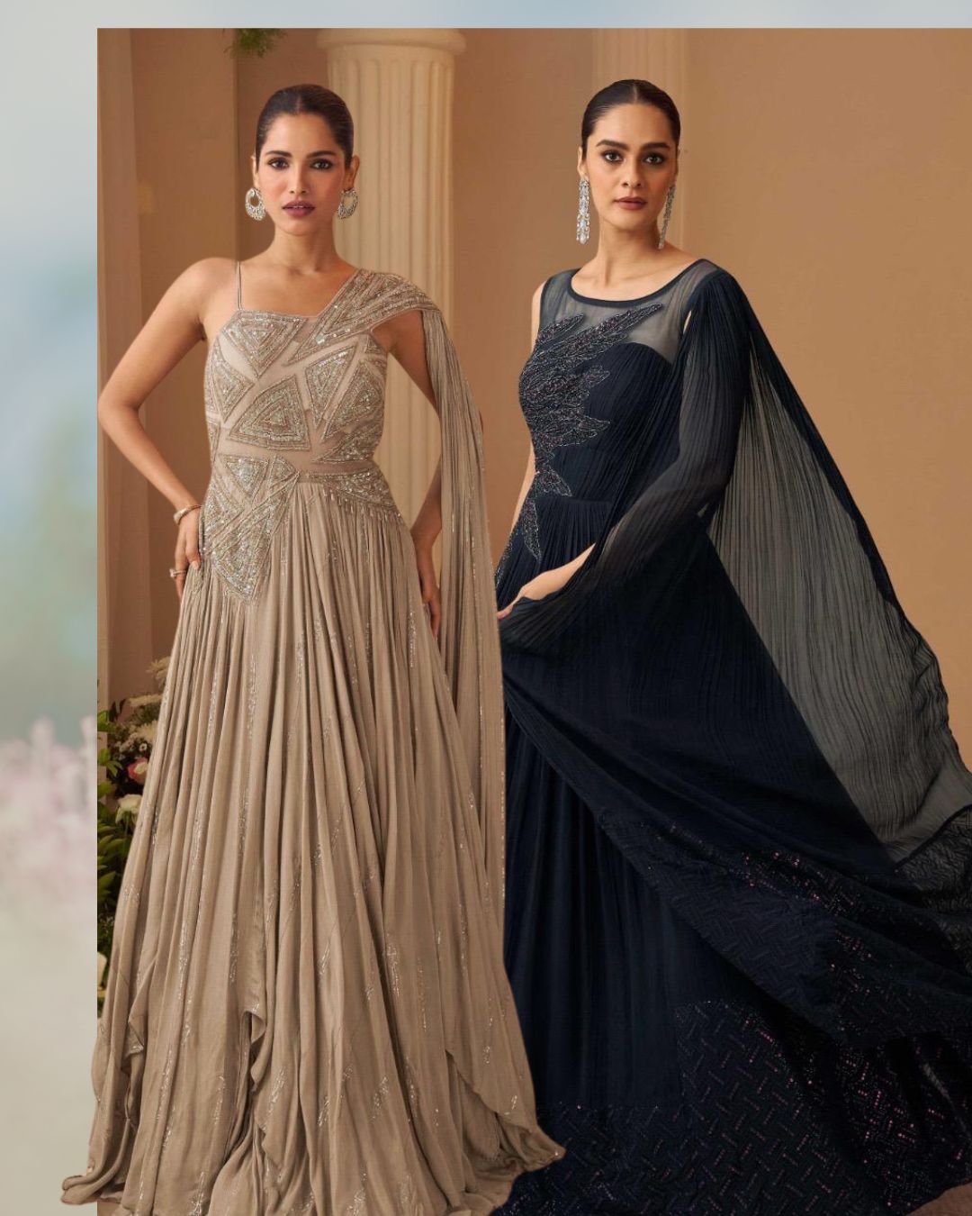 Indian gowns for reception party Dubai