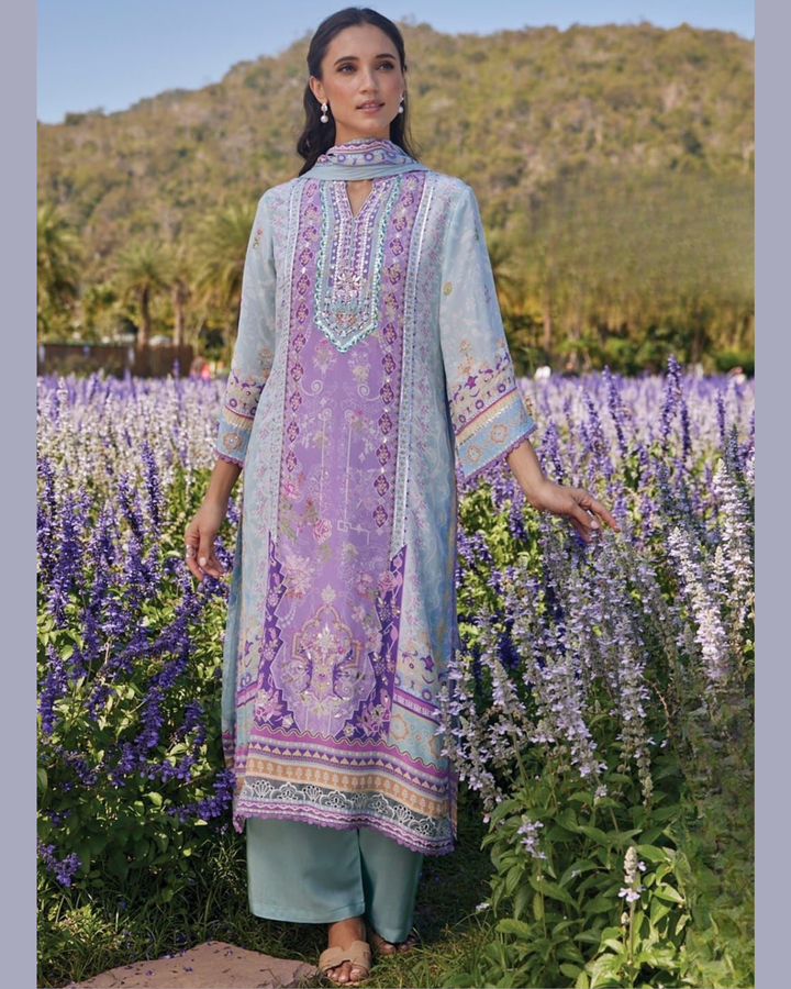 Palm Jumeirah-Printed Pakistani Suit Set