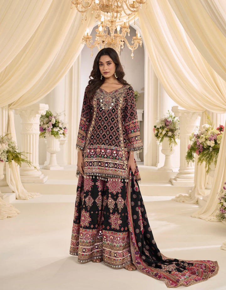 Noor Al Eid Printed Palazzo Suit Set