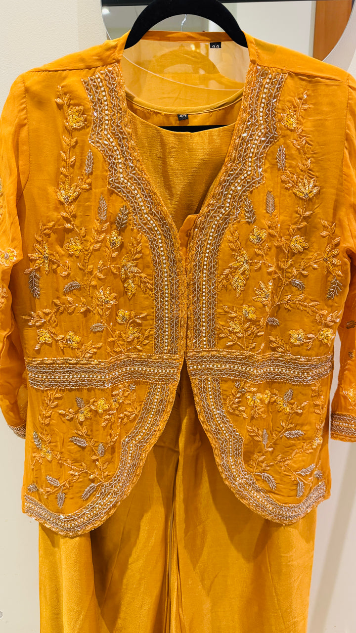 Indo western Jacket Style Palazzo Set