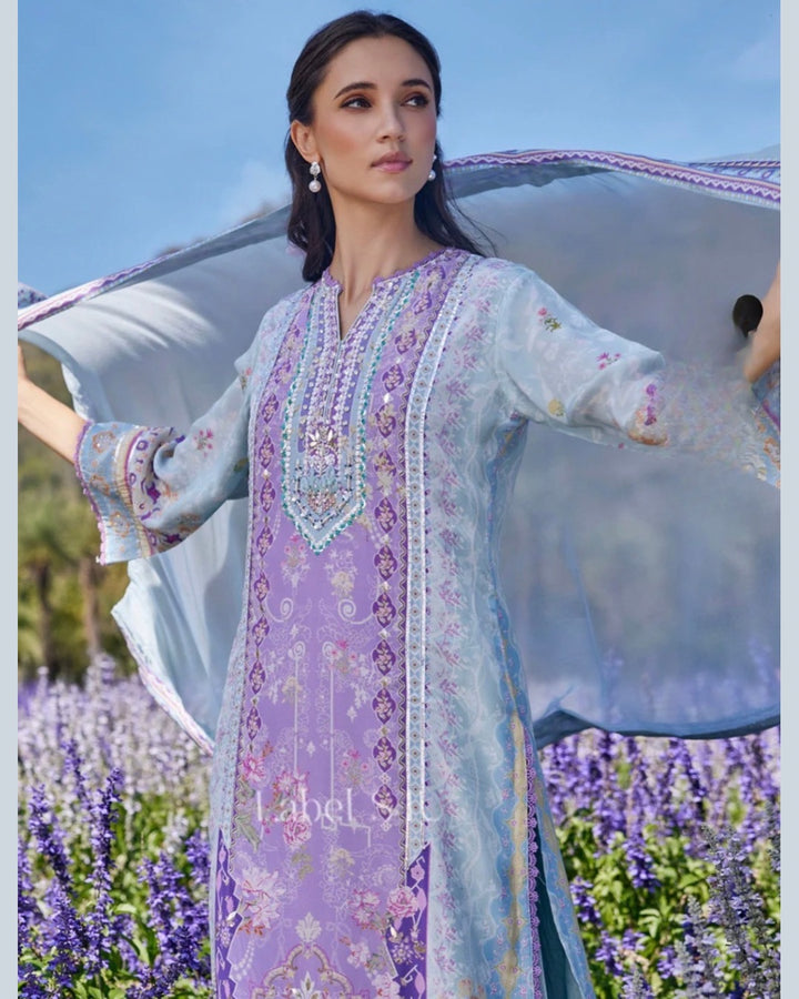 Palm Jumeirah-Printed Pakistani Suit Set