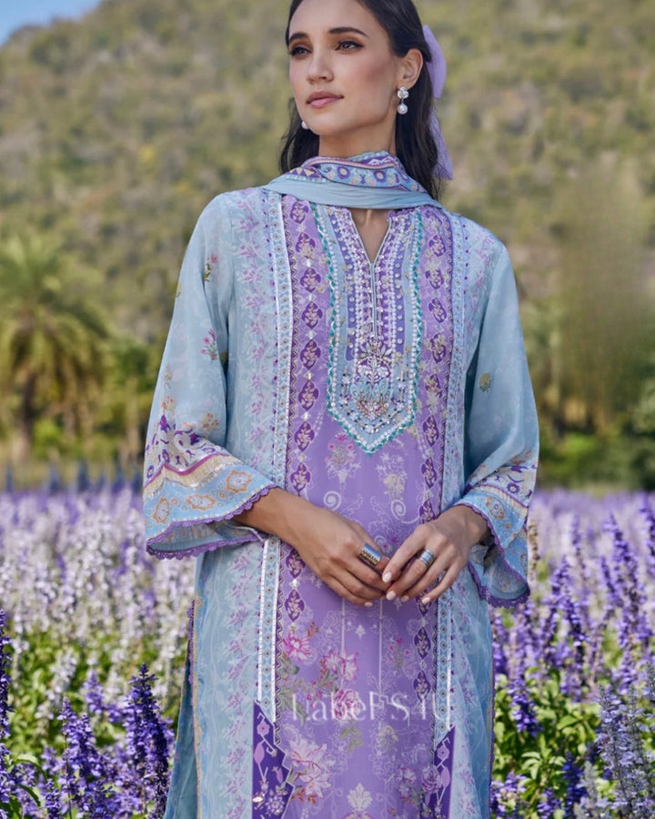 Palm Jumeirah-Printed Pakistani Suit Set