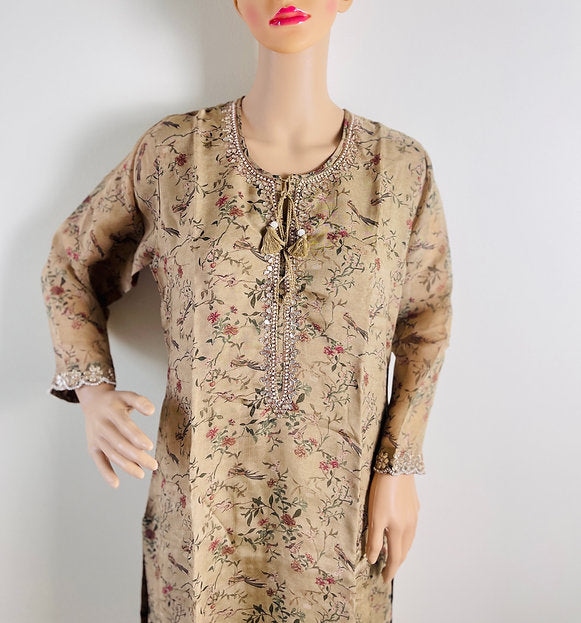 Pure Organza Kurti