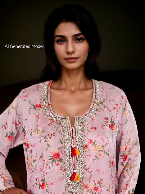 Pure Organza Kurti