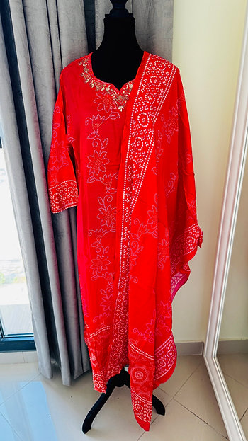 Pink Crepe Zari Embroidered Bandhani Printed Straight Pant Suit Festive Wear