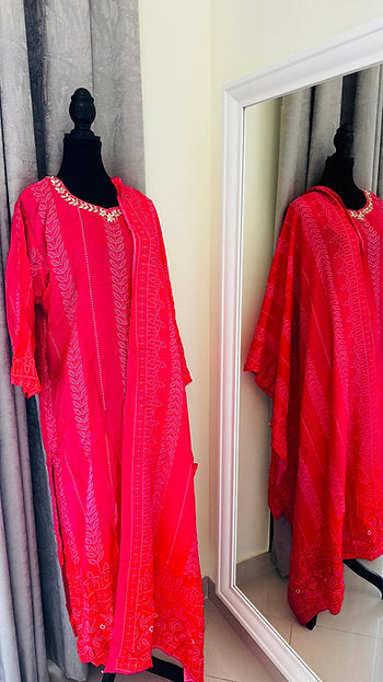 Printed Jaipuri Cotton Gotta Suit Set