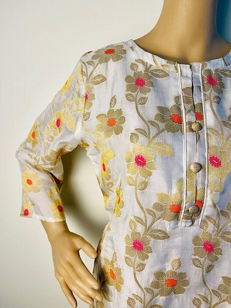 Muslin Chanderi Suit Set