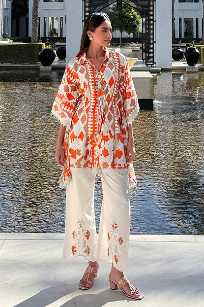 Desert Mirage Printed Kaftan Coord Set