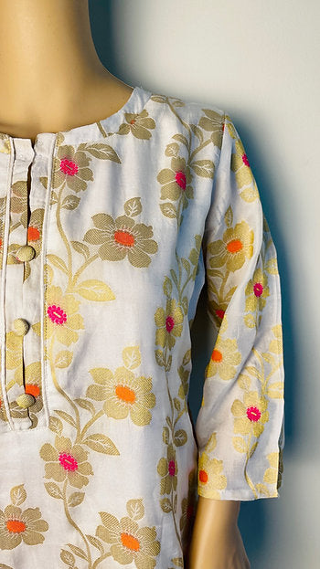 Muslin Chanderi Suit Set