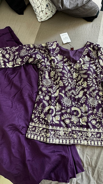 Mahal Malika Party Wear Palazzo Suit With Dupattaa