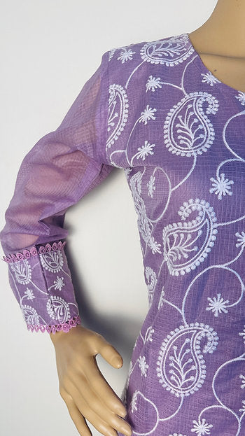 Cotton Chikankari Kurta Pant Set