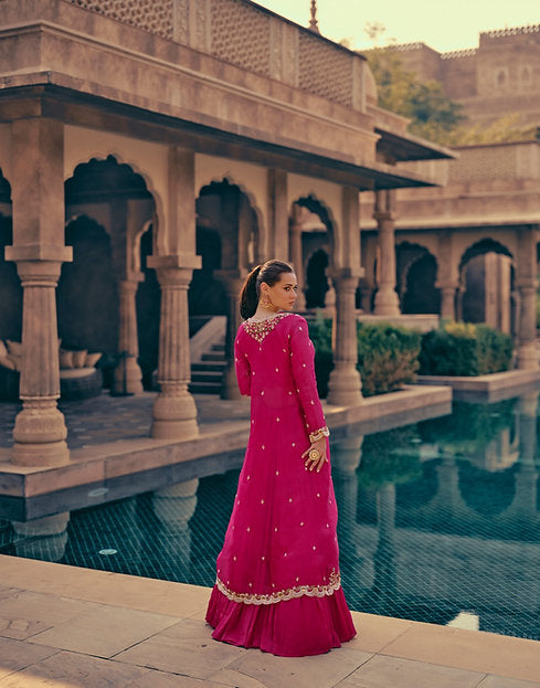 Zabeel Bloom Indowestern Lehenga Choli With Jacket Stylish Wedding Wear