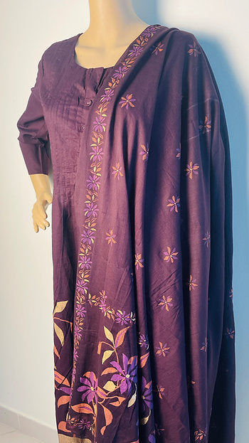 A-Line Cotton Printed Suit